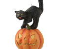 Black Cat On Jack O’Lantern Ornament